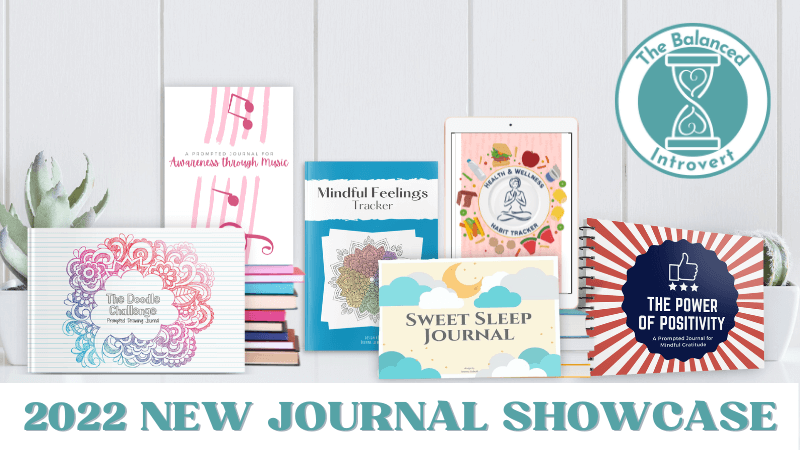 Preview of journal selection in self-care bookstore