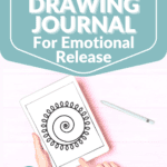 Mock up of The Doodle Challenge drawing journal on tablet