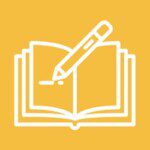 Pencil and notebook icon