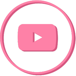 Pink YouTube icon